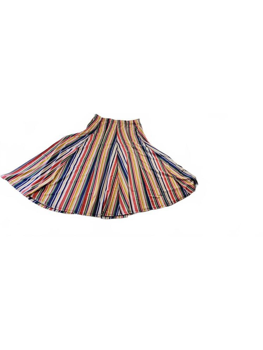 Chances R Size 2X Multicolor Striped Flared Skirt 32 Inches - Picture 3 of 16